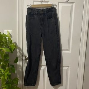 Nasty Gal Black Mom Jeans Size 4